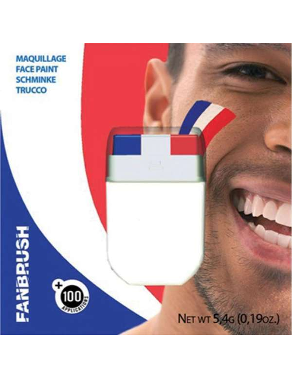 Maquillage bleu blanc rouge