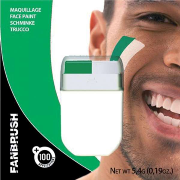 Maquillage vert et blanc