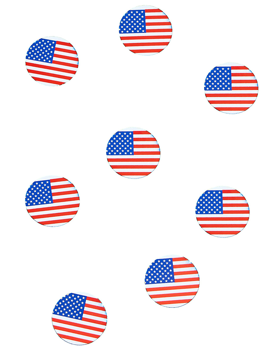 150 confettis de table drapeau USA