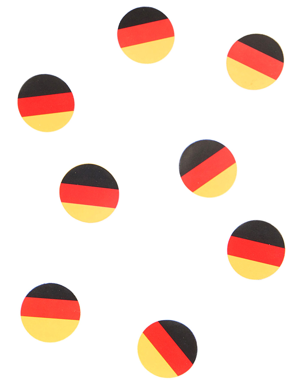 150 confettis de table drapeau Allemagne