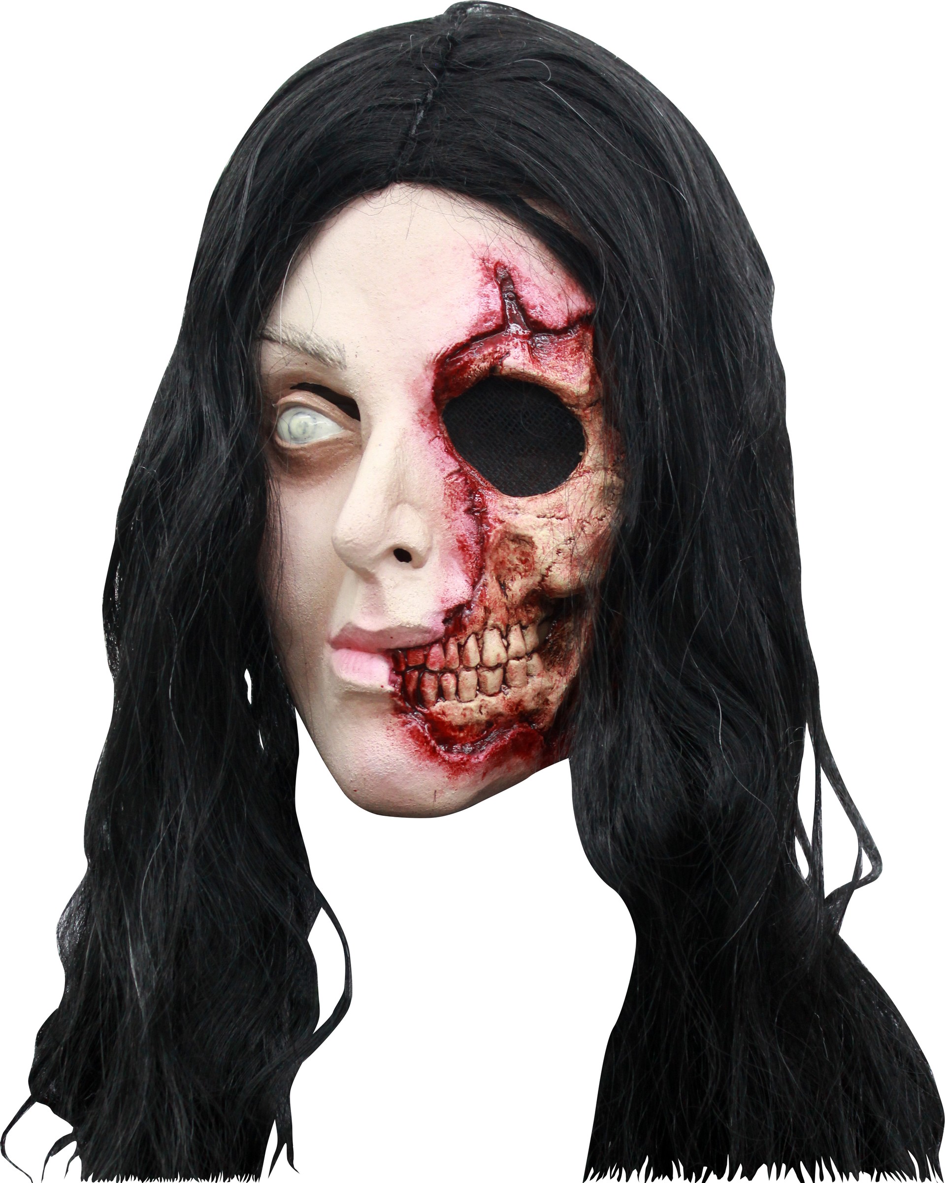 Masque femme visage arraché