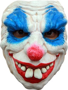 Demi masque clown diabolique homme