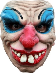 Demi masque clown terrifiant adulte