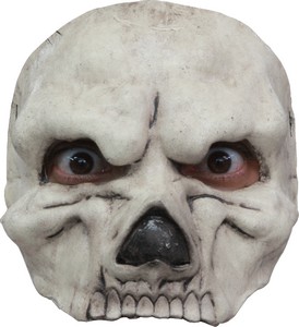 Demi masque squelette homme