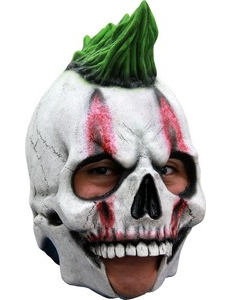 Masque 3/4 squelette punk adulte