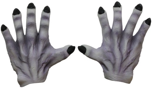 Mains de monstre grises