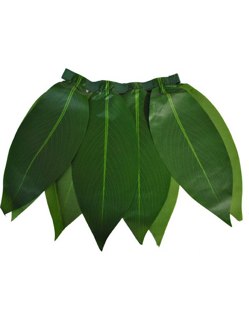 Jupe hawaïenne à feuilles vertes enfant