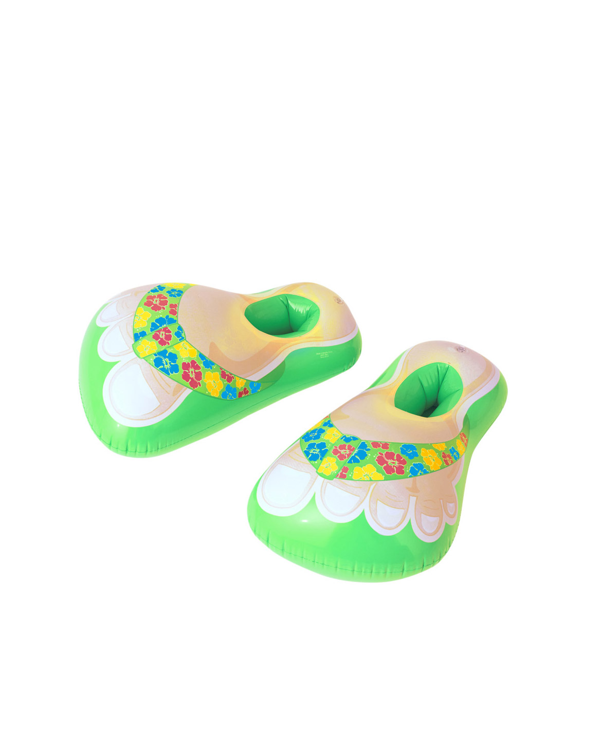 Tongs gonflables vertes adulte