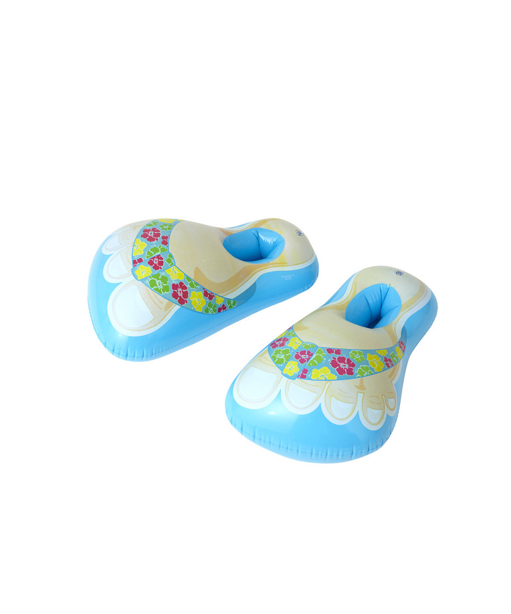 Tongs gonflables bleues adulte