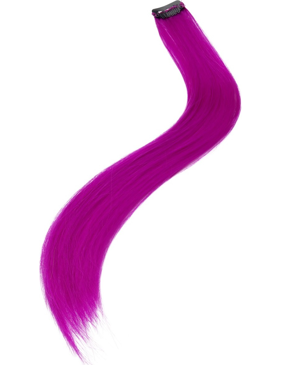 Lot 2 mèches cheveux violettes fluo