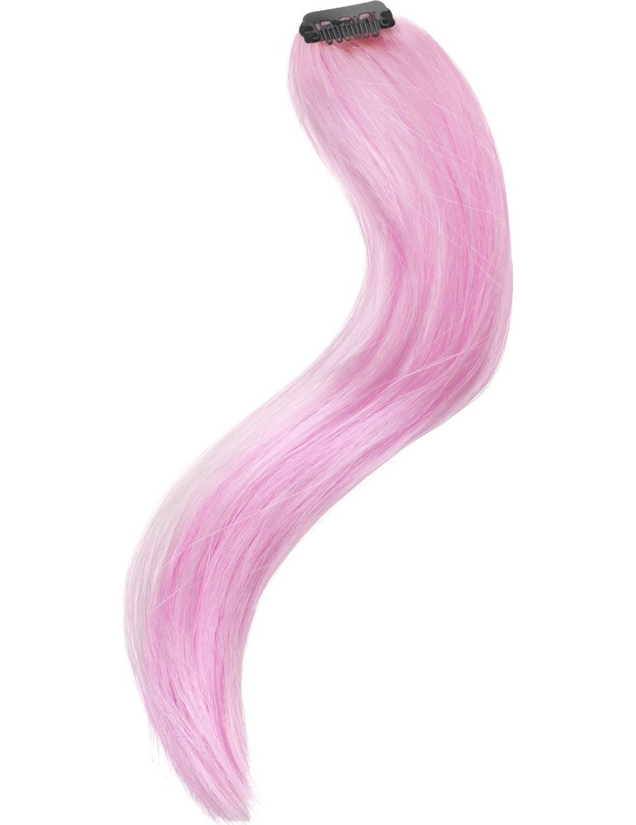 Lot 2 mèches cheveux rose pâle