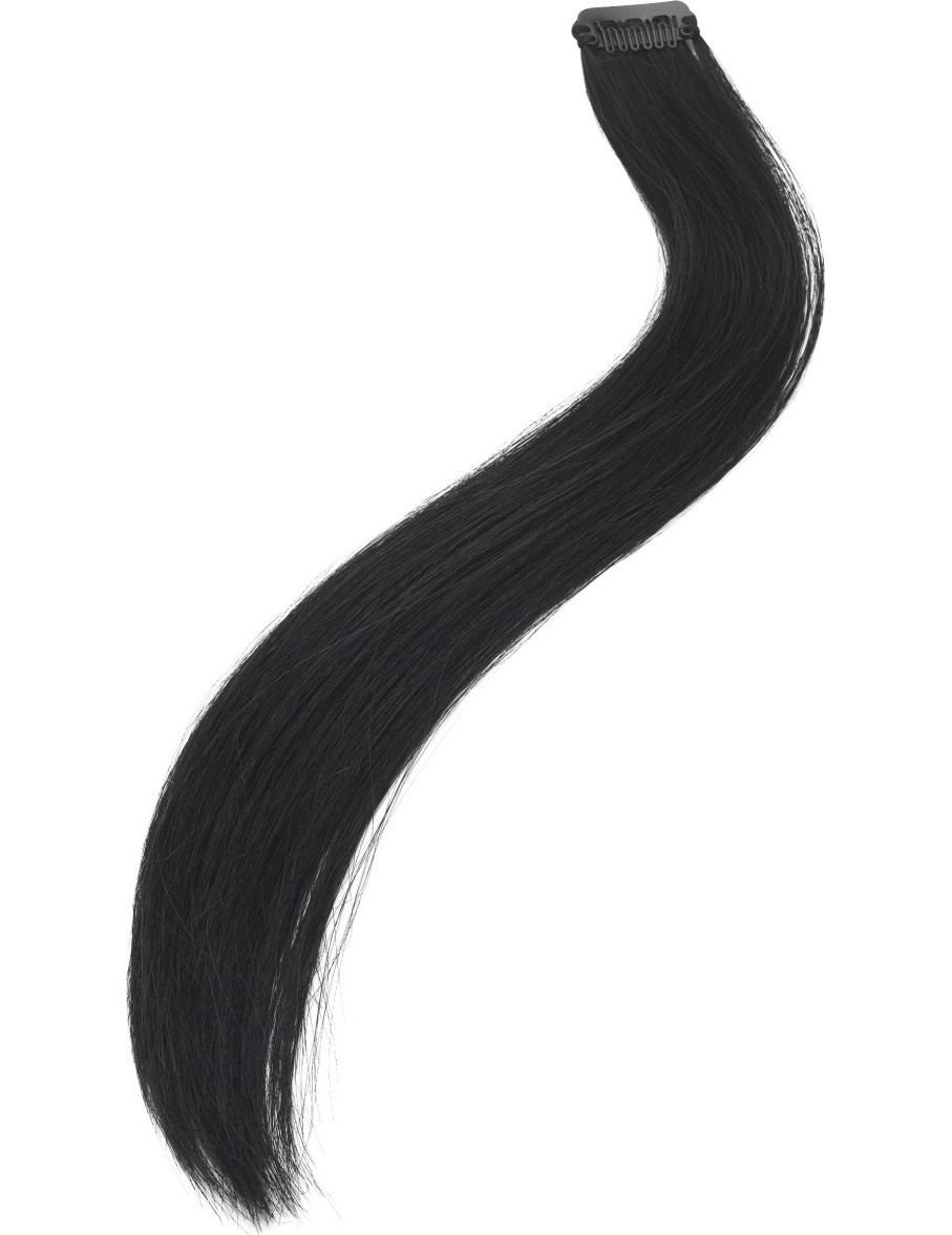 Lot 2 mèches cheveux noires
