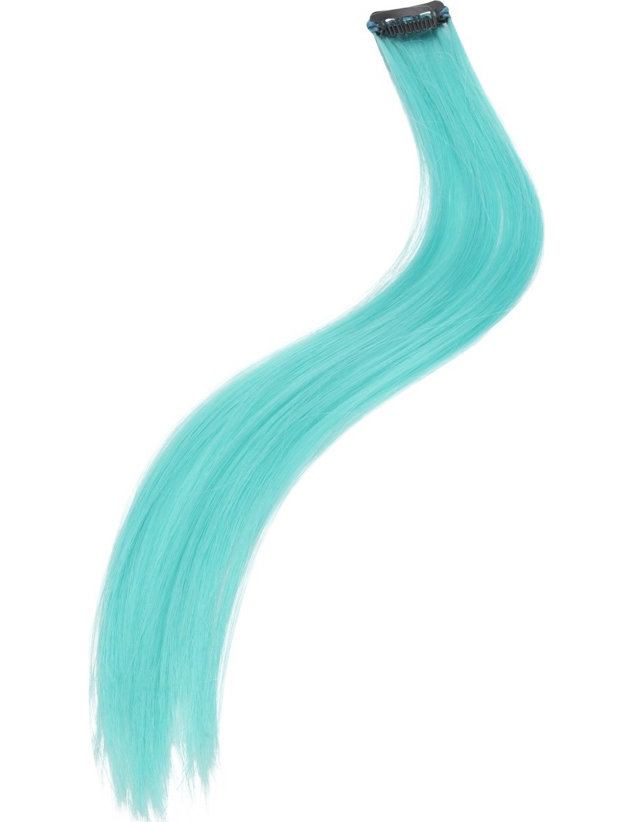 Lot 2 mèches cheveux turquoise