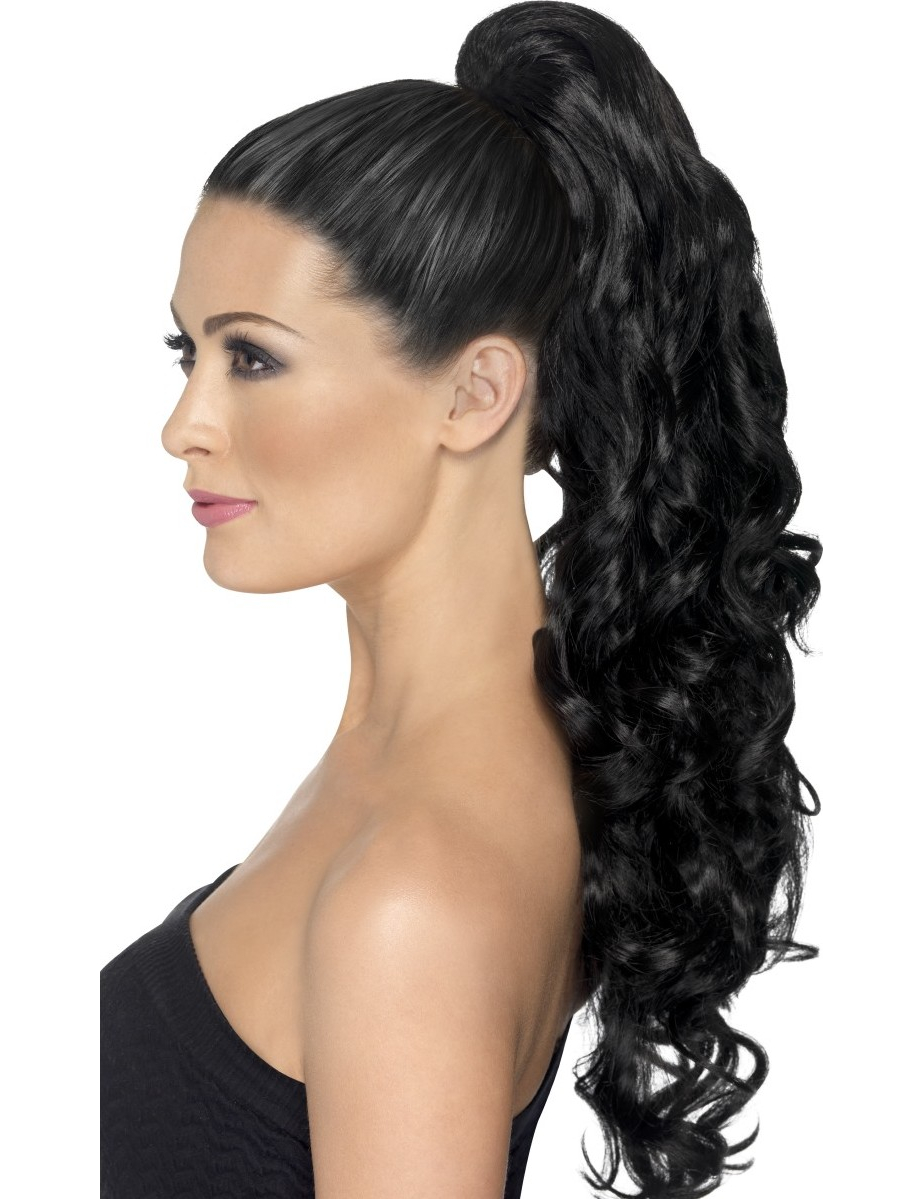 Extension cheveux noirs bouclés adulte