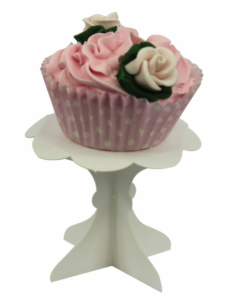 12 Supports à cupcake blancs