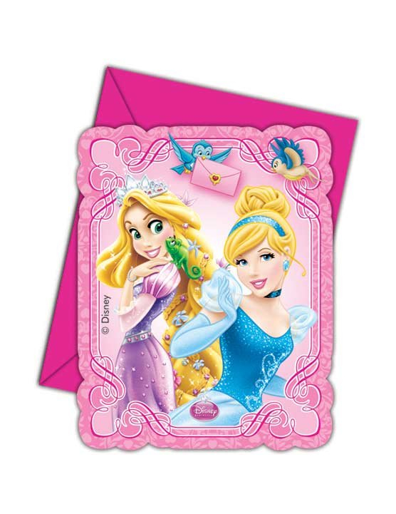 Cartes d'invitation Princesses