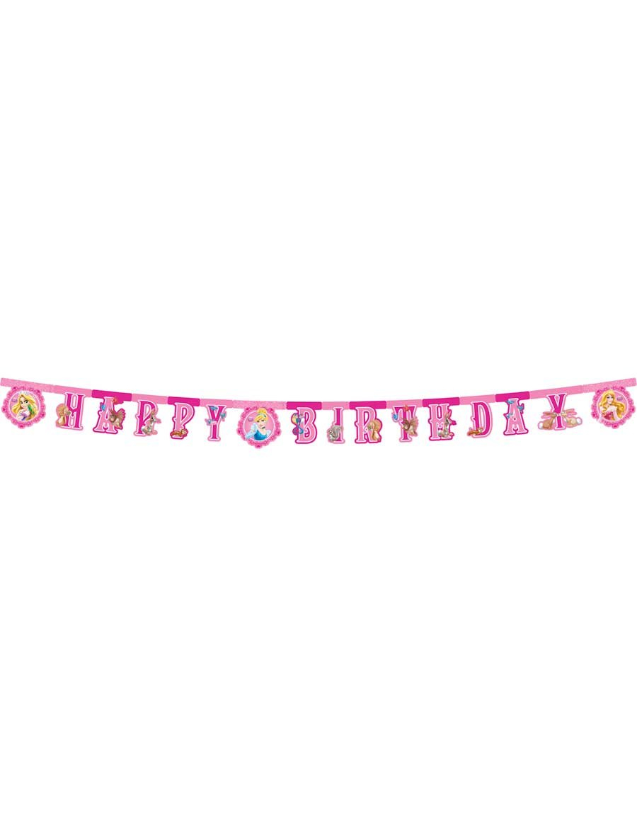 Guirlande Happy Birthday Princesses Disney