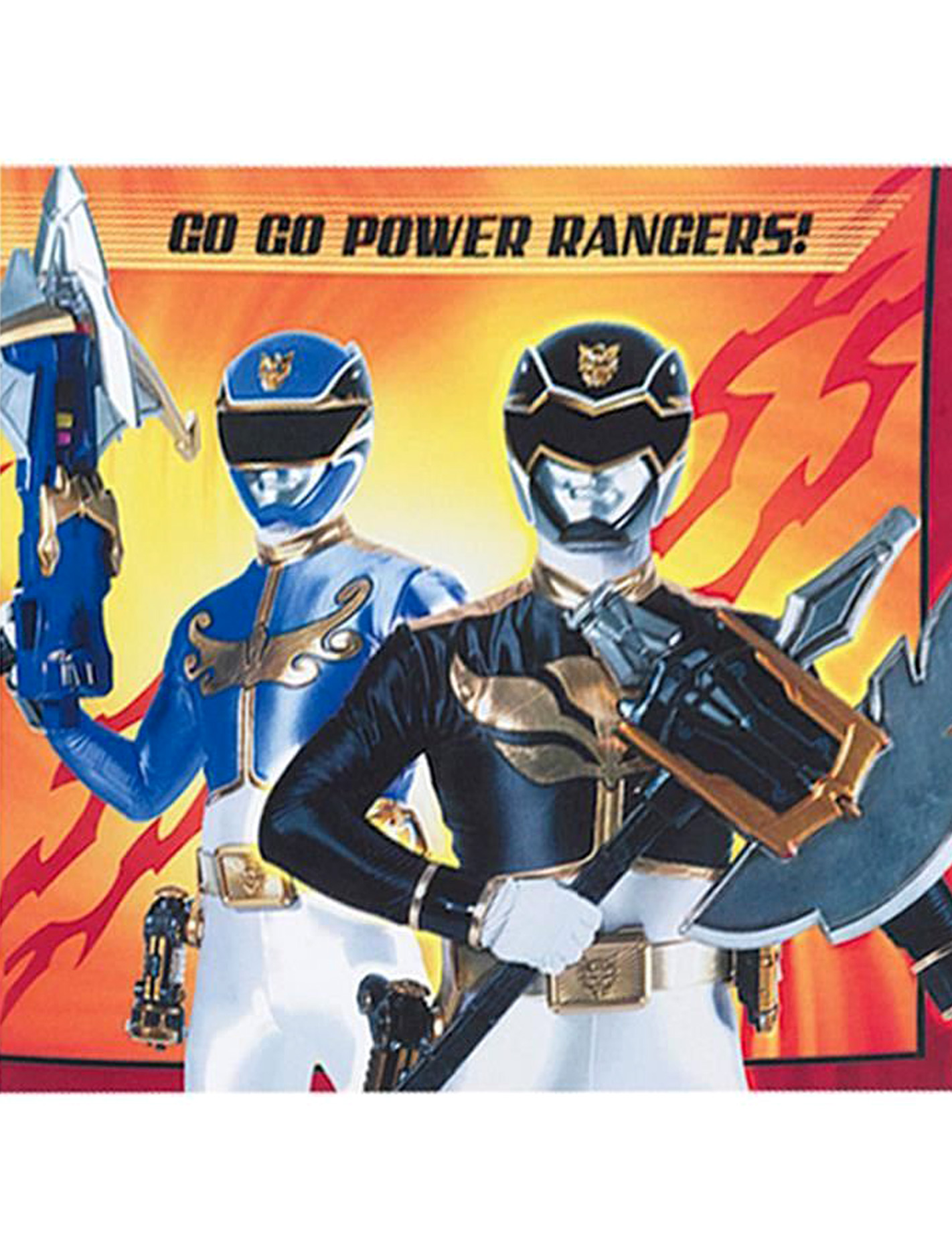 20 Serviettes en papier Power Rangers 33 x 33 cm