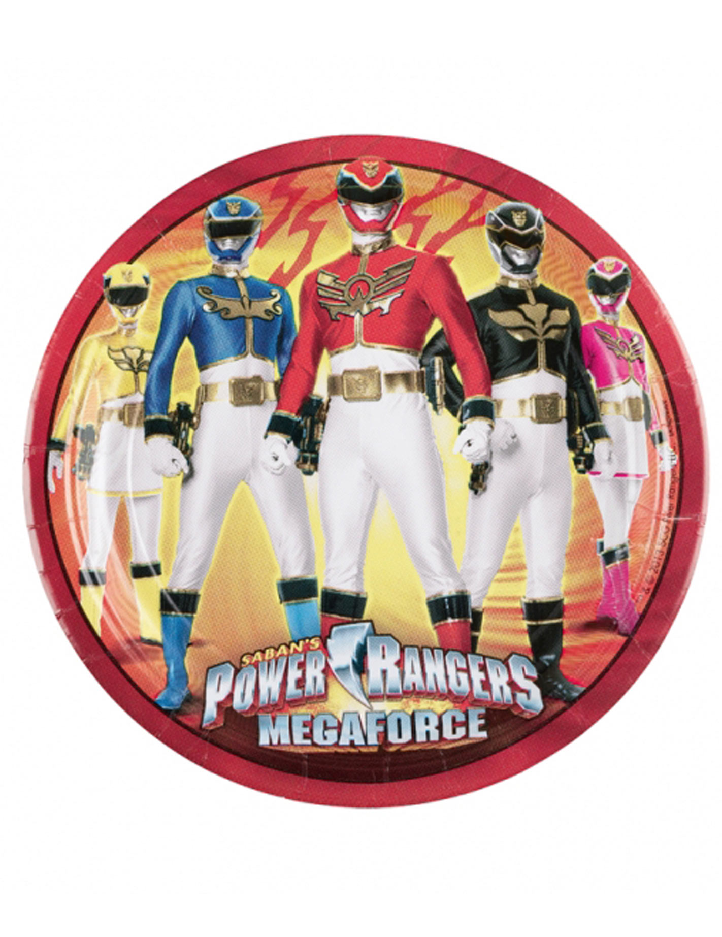 8 Assiettes Power Rangers