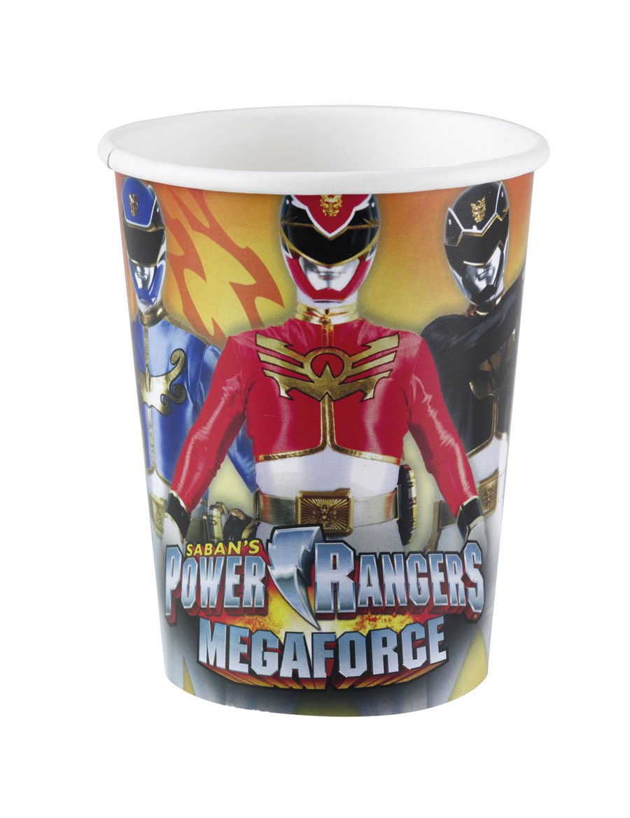 8 Gobelets Power Rangers