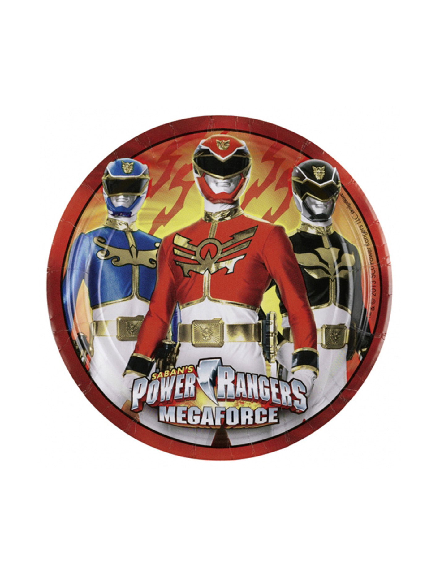 8 Assiettes Power Rangers