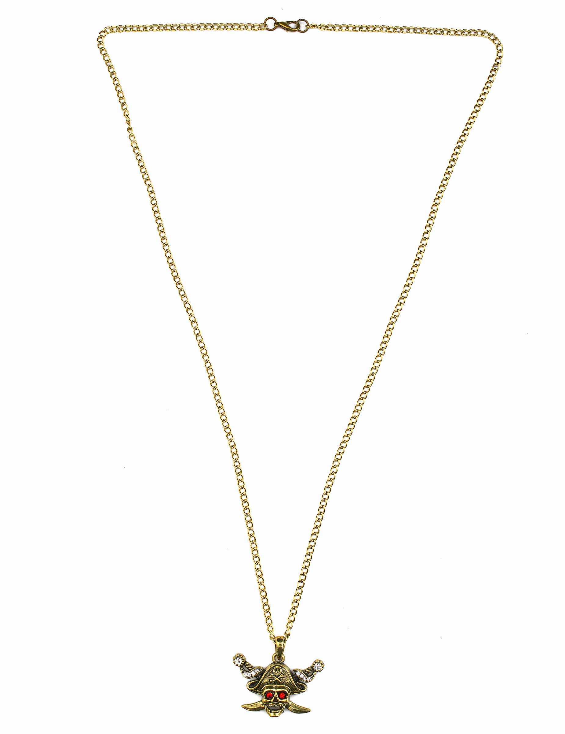 Collier doré pirate adulte