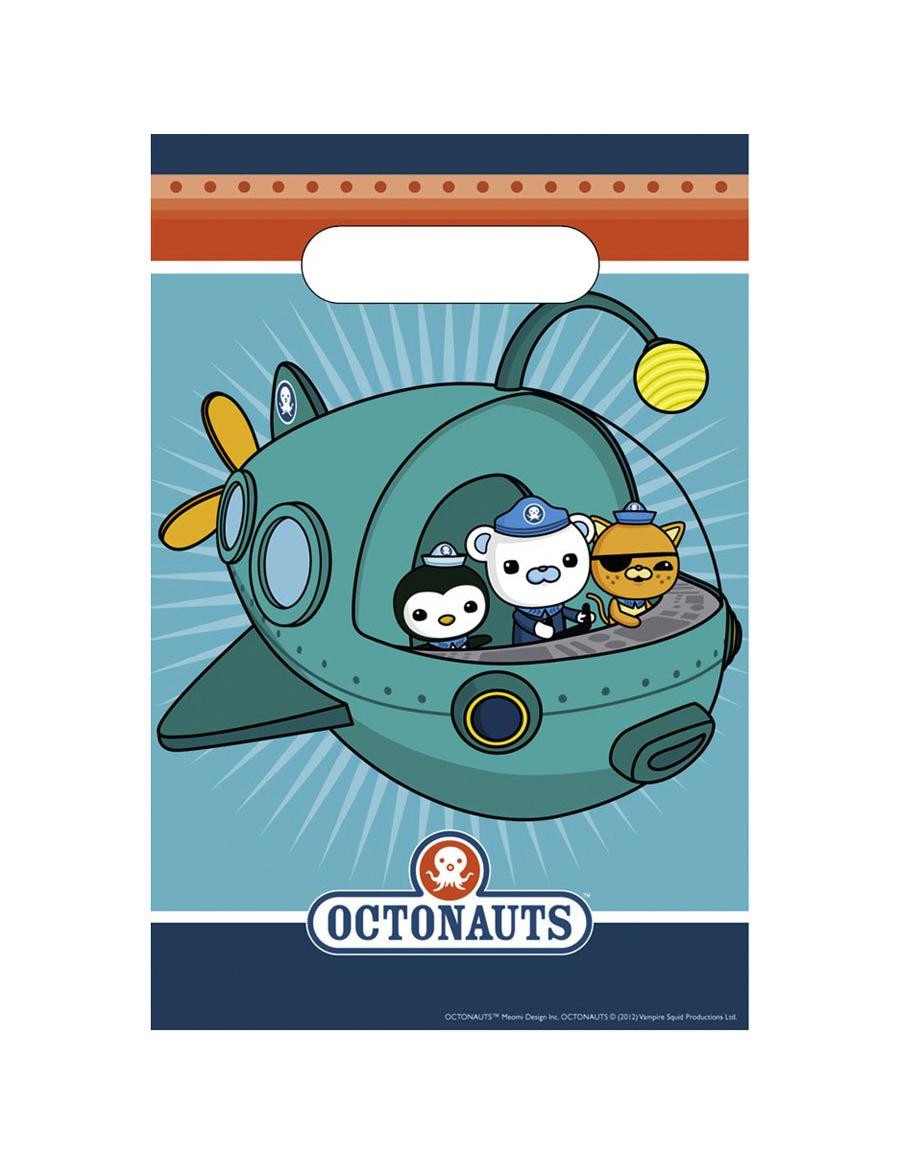 8 Sacs cadeaux Octonauts 