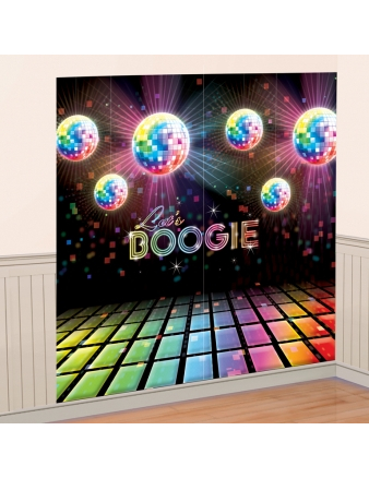 Décoration murale Boules à facettes Disco 165 x 165 cm