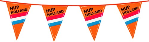 Guirlande fanions supporter orange Pays-Bas