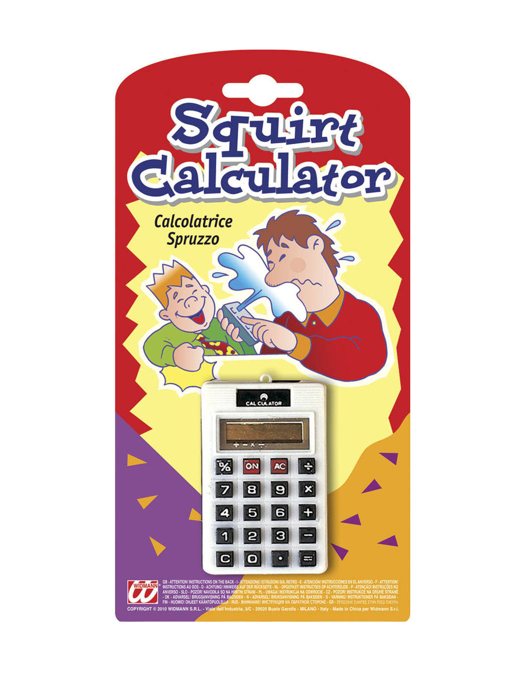 Calculatrice lance eau