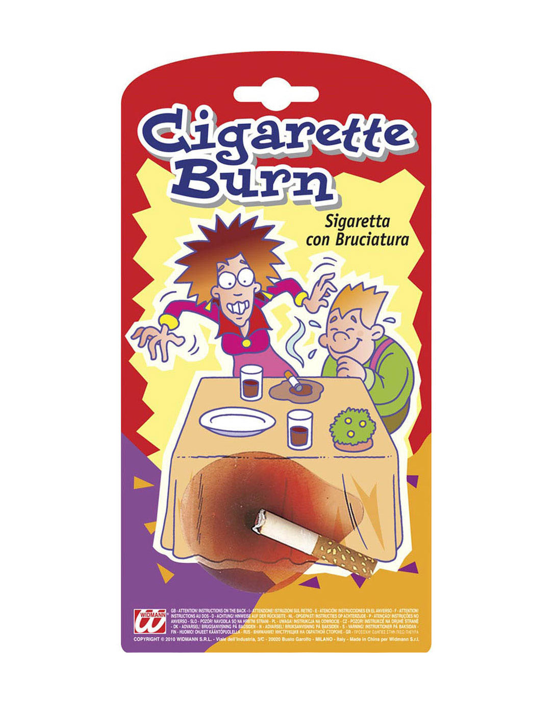 Fausse cigarette avec brûlure