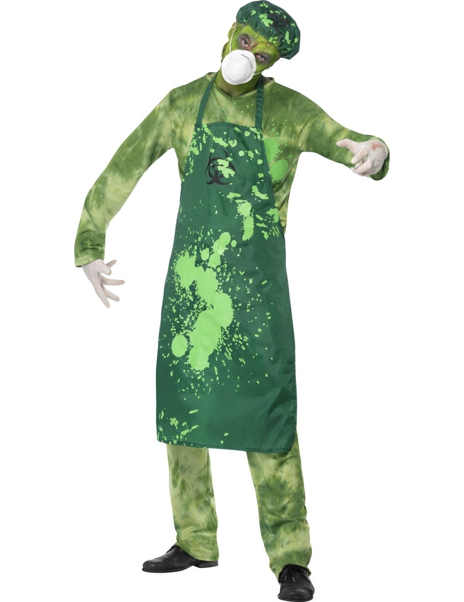 Déguisement zombie chercheur nucléaire homme Halloween