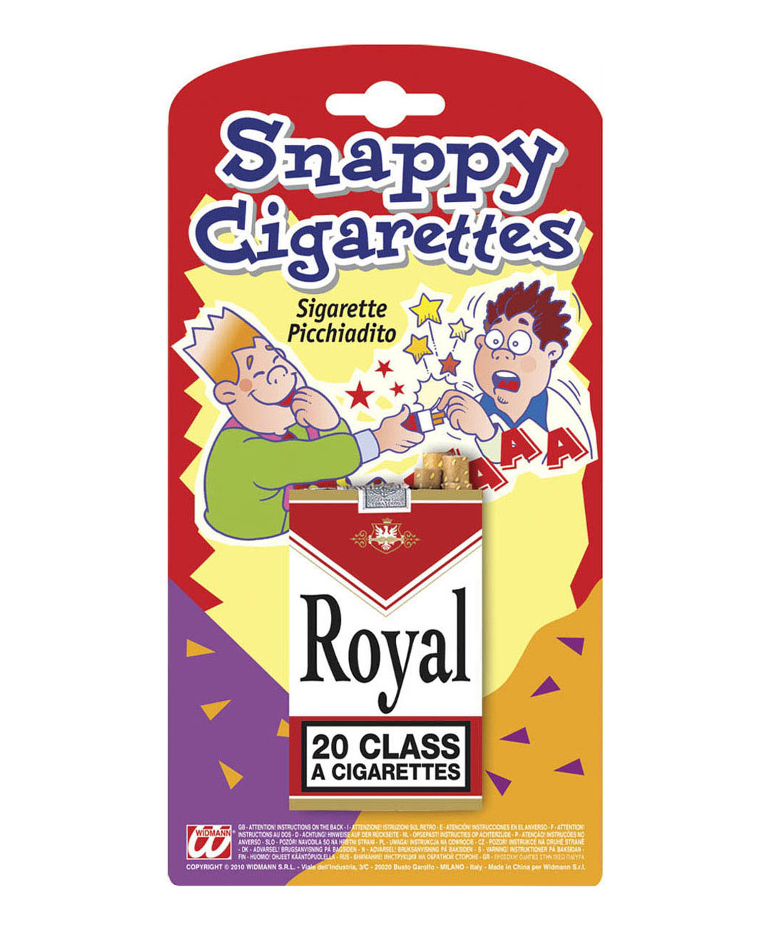 Paquet cigarettes tape-doigt