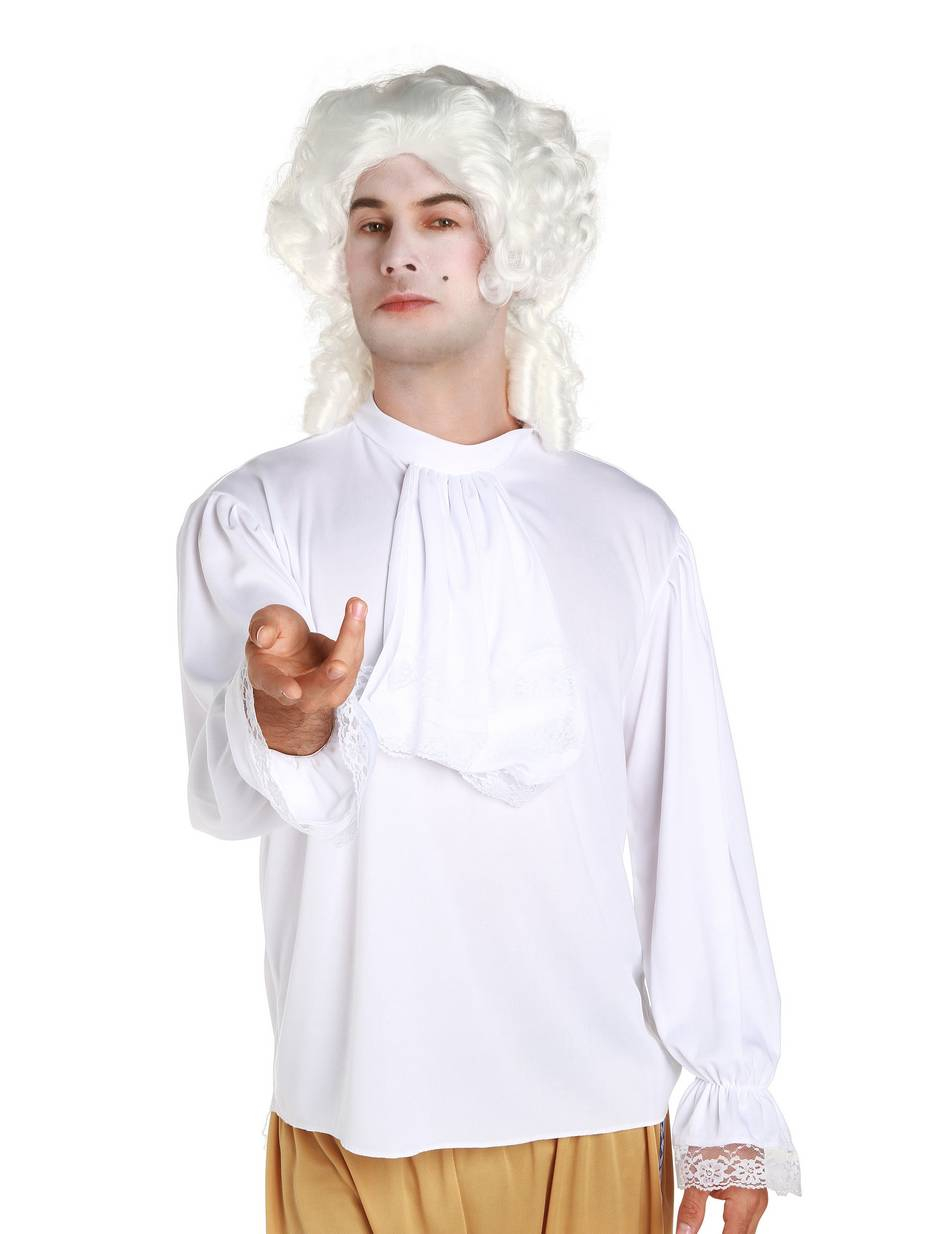 Perruque blanche baroque adulte