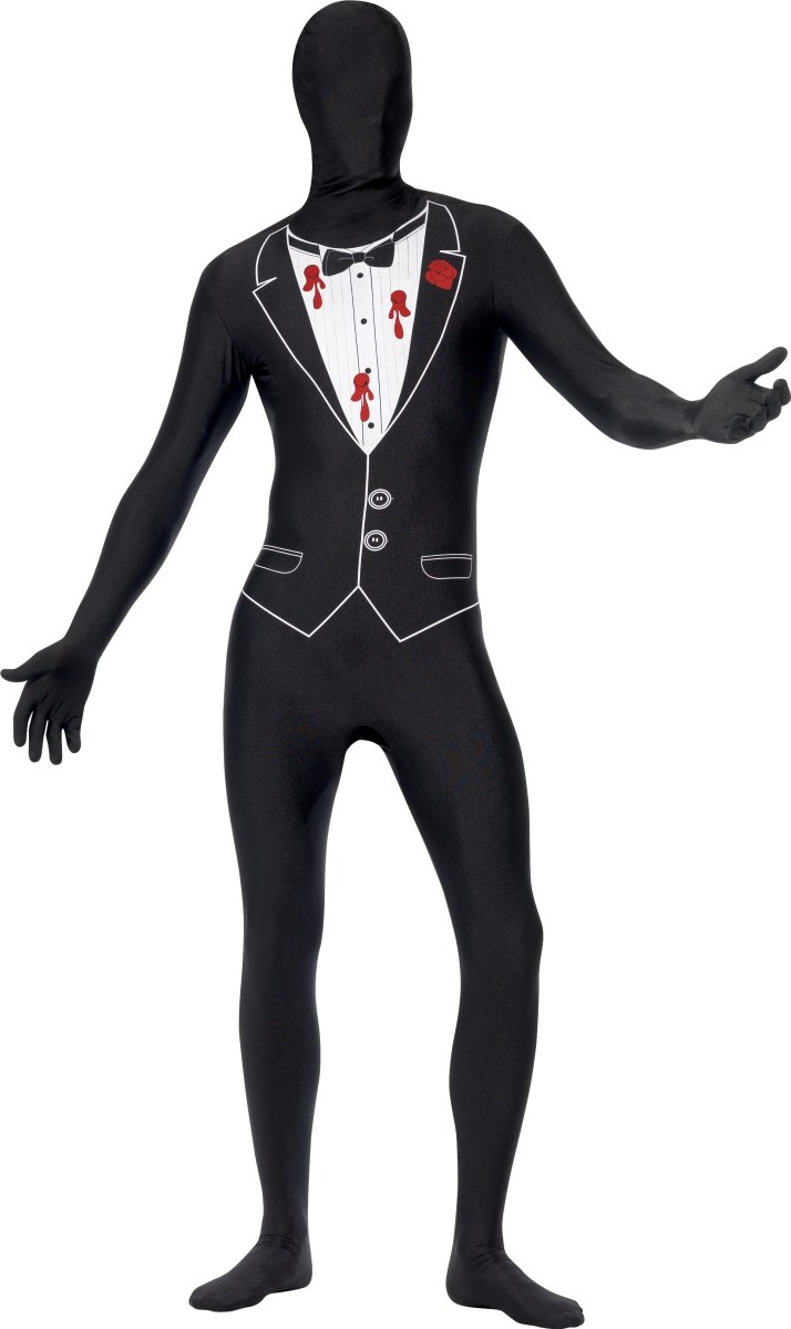 Déguisement seconde peau touché par balle adulte Halloween