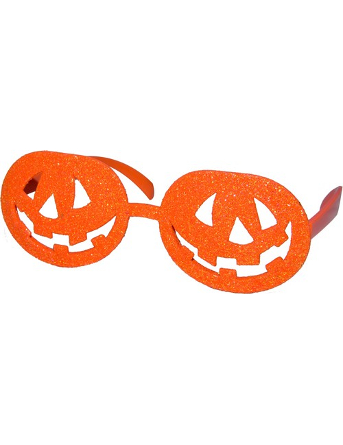 Lunettes orange citrouille adulte Halloween