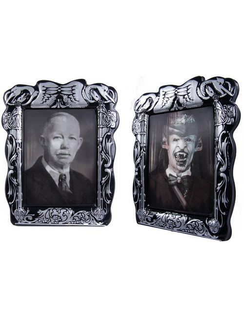 Cadre lenticulaire portrait vampire Halloween