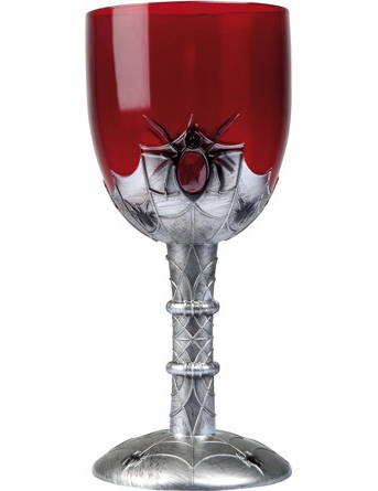 Verre rouge et gris à l'unité Halloween