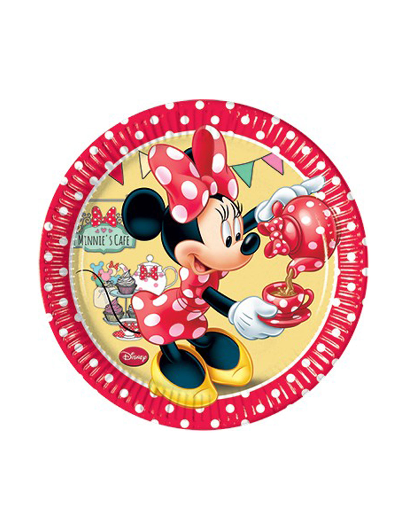 8 Petites assiettes Minnie café 20 cm