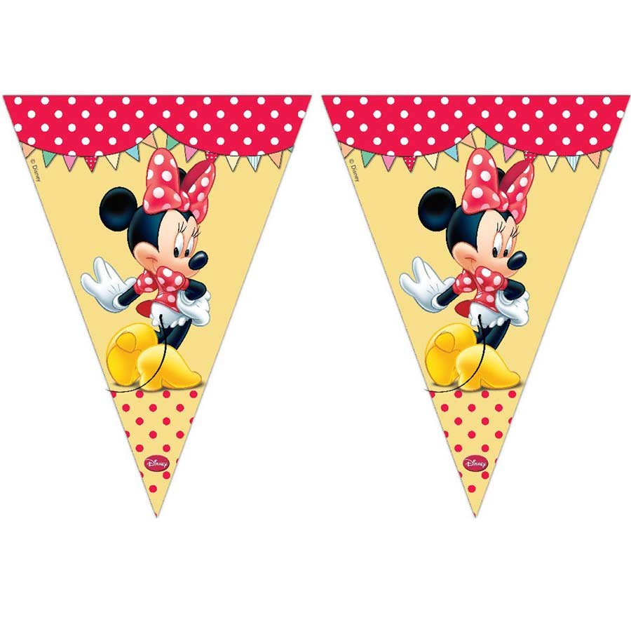 Guirlande fanions Minnie café 2,3 mètres