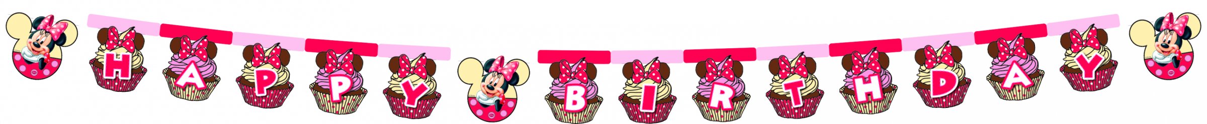 Guirlande anniversaire Minnie café