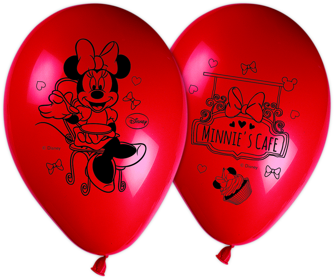 8 Ballons Minnie café