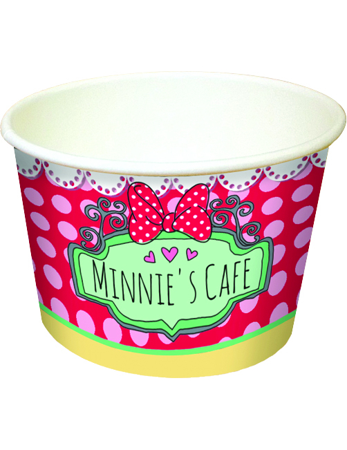 8 Coupelles carton Minnie café