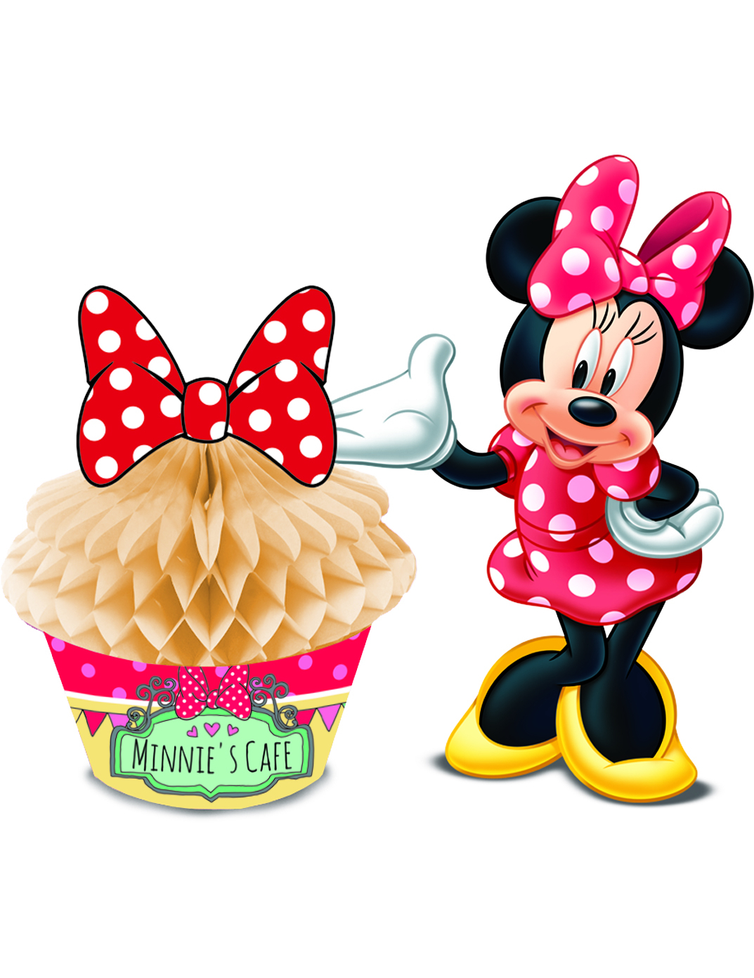 Centre de table Cupcake Minnie café