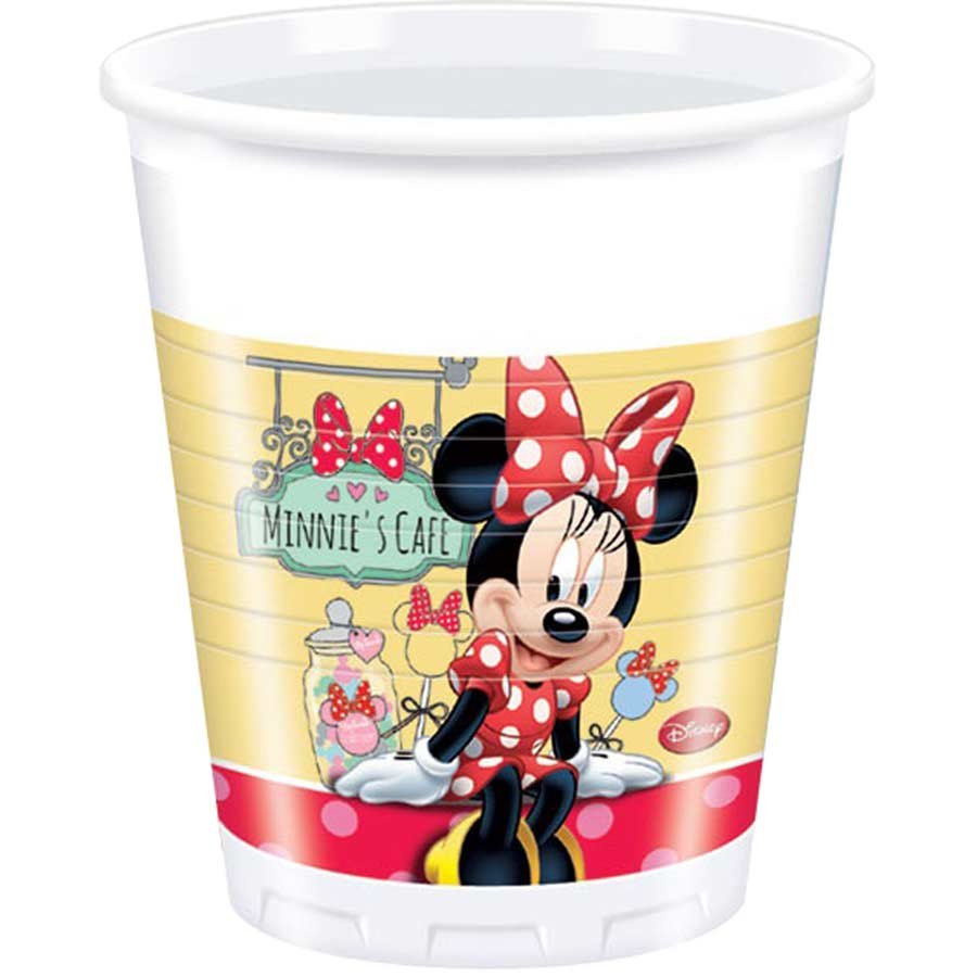 8 Gobelets Minnie café