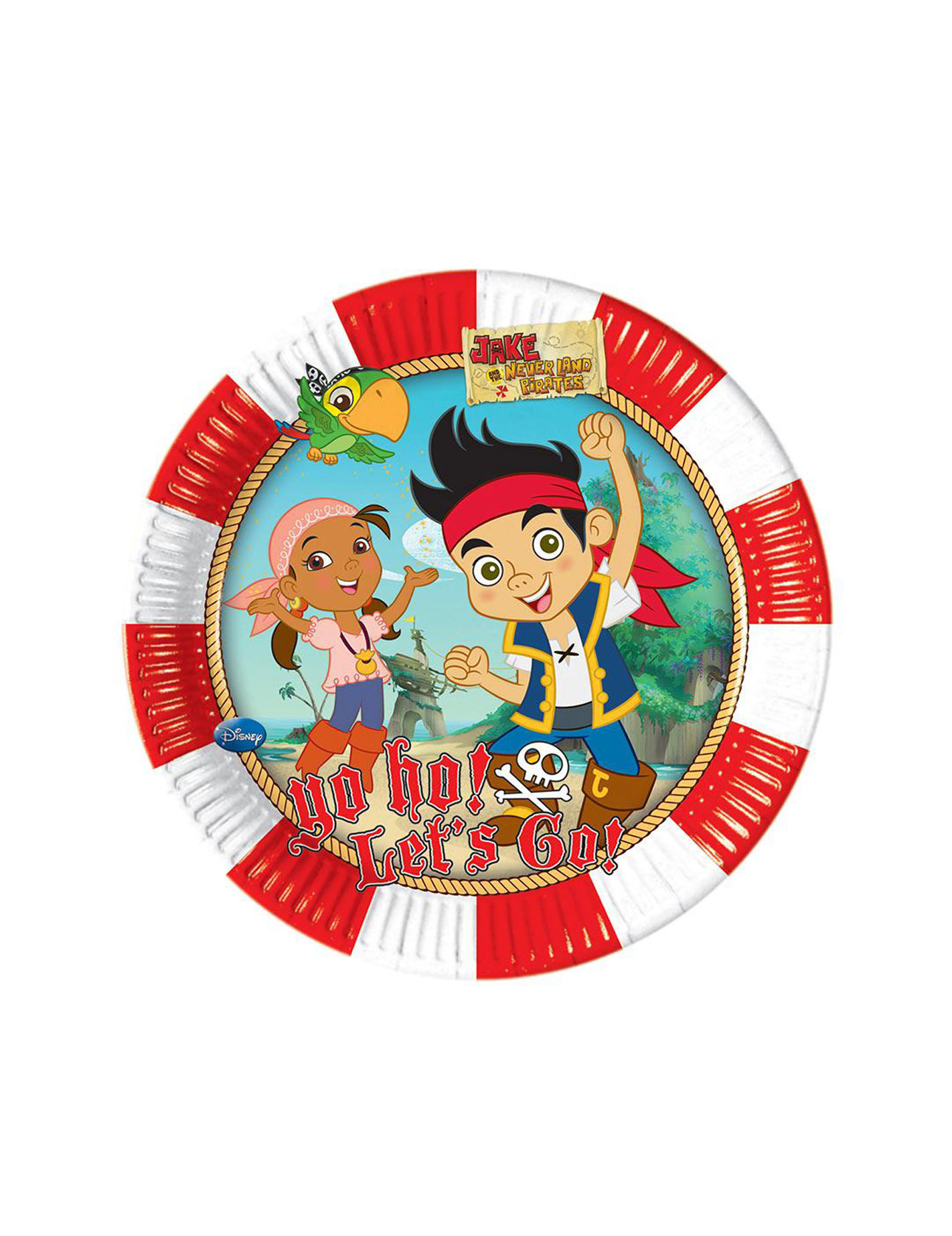 8 Petites assiettes Jake et les pirates