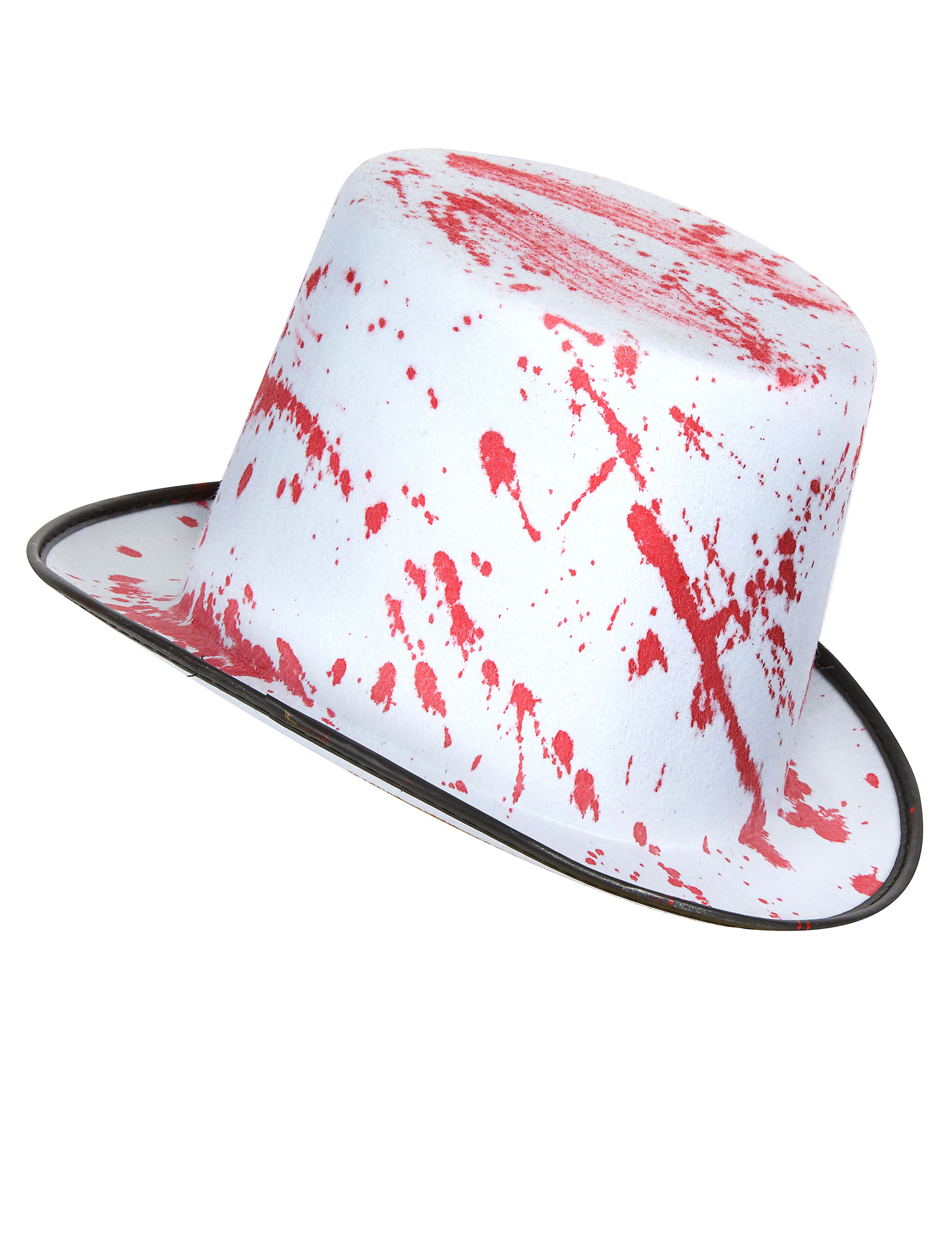 Chapeau blanc taché de sang adulte Halloween