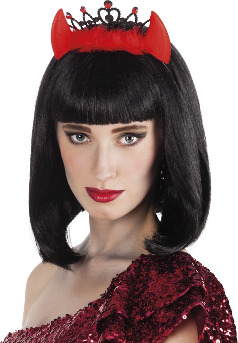 Cornes et diadème diablesse femme Halloween
