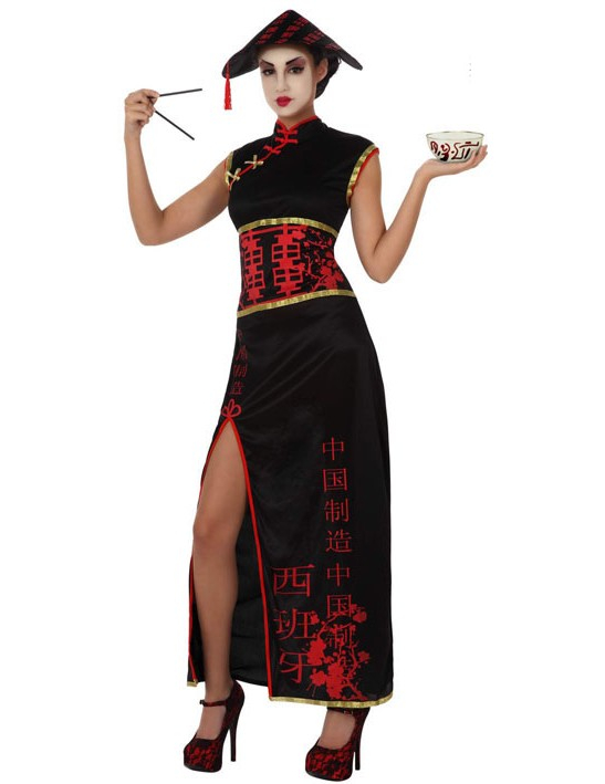 Déguisement chinoise noire femme