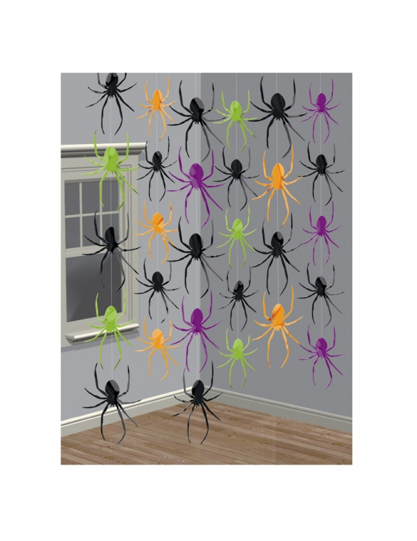 Décorations à suspendre araignées